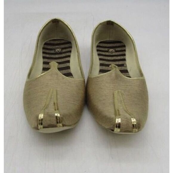 Punjabi Mojaris For Men Ethnic Handmade Wedding Sherwani Shoes Size 8 - Picture 1 of 8